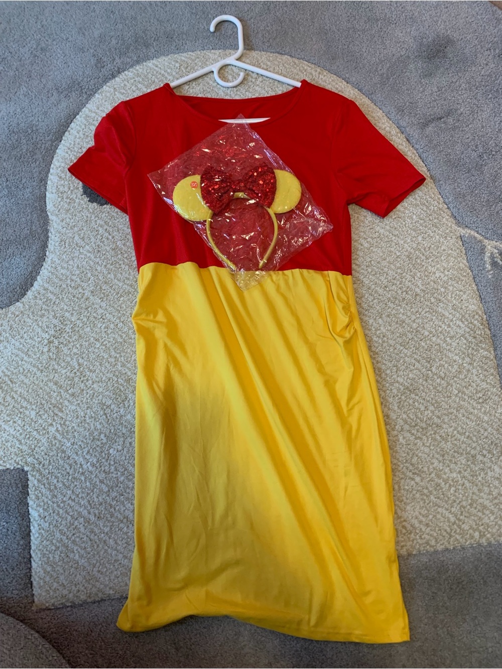 Winnie the Pooh Costume Dress with Ear Headband